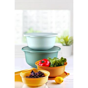 Set cutie de depozitare, Verde, 35x20x35 cm