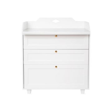 Comodă de copii albă cu masă de schimbat 88x102x60 cm Luca – Cam Cam Copenhagen