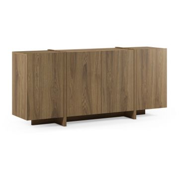 Comodă în culoare naturală cu aspect de lemn de stejar 180x79x40 cm Volia – Marckeric