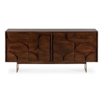 Comodă maro din lemn de mango 165x76x40 cm Trisha – MOME