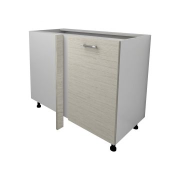 Corp Baza Colt Lecce, Lemn Alb/Alb, 98 x 50 x 80 cm