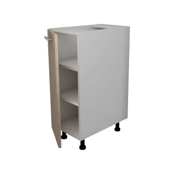 Corp Baza Lecce, 1 Usa, Stejar Sonoma Inchis/Alb, 30 x 50 x 80 cm