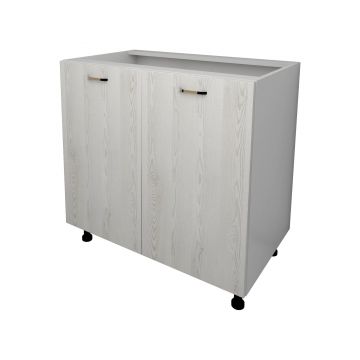 Corp Baza Lecce, 2 Usi, Pin Alb/Alb, 80 x 50 x 80 cm