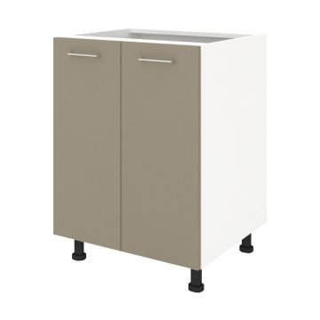 Corp Baza Lecce, 2 Usi, Taupe/Alb, 60 x 50 x 80 cm