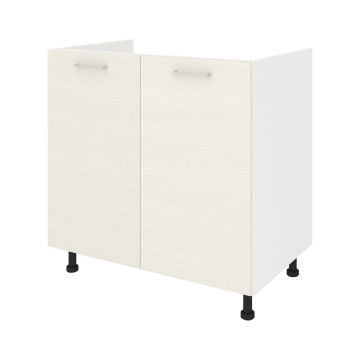 Corp Masca Chiuveta Lecce, 2 Usi, Larice/Alb, 80 x 50 x 80 cm