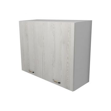 Corp Superior Lecce, 2 Usi, Pin Alb/Alb, 80 x 30 x 65 cm