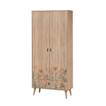 Dulap CITY GARDROP TULIP, multicolor, 80x45x190 cm