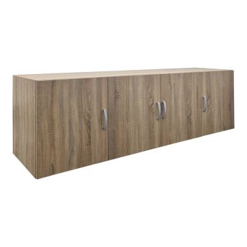 Dulap de haine Alvia four-leaf wardrobe loft, sonoma, 200x51x60 cm