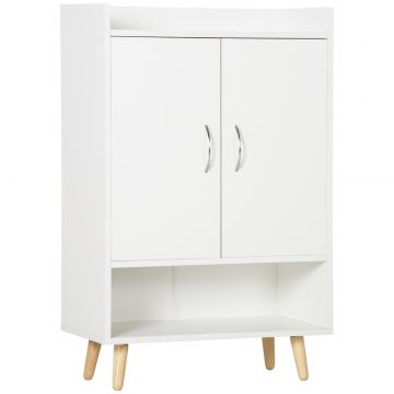 Dulap Pantofar Compact Alb pentru Hol