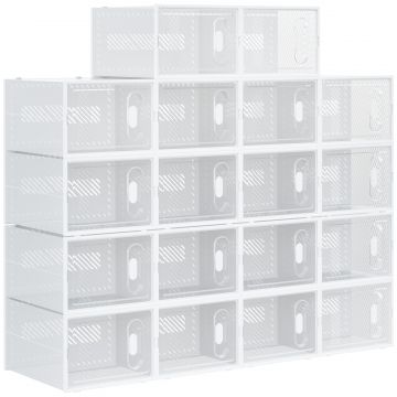 Dulap Pantofi Modular - 18 Cuburi cu Ventilatie
