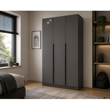 Dulap Prestige 3 Usi Acril Antracit
