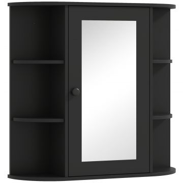 Dulapior Baie cu Oglinda - Lemn Alb 66 17 63 cm