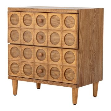 Comodă în culoare naturală cu aspect de lemn de brad 56x61x35 cm Vester – Bloomingville
