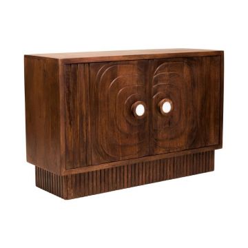 Comodă în culoare naturală închisă din lemn de mango 40x75x116 cm Sangar – Premier Housewares