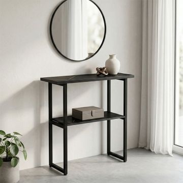 Consola, Solain, Negru, 29x79x85 cm