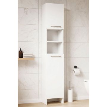 Dulap baie seria 018, 2 usi, alb, 30x24.6x170 cm