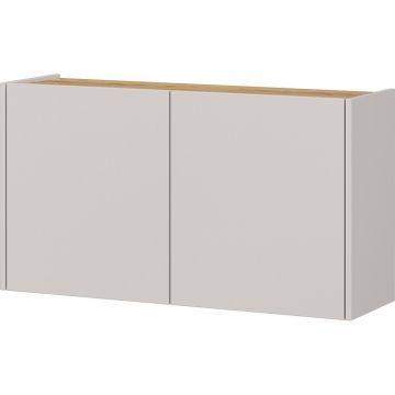 Dulap crem cu aspect de lemn de stejar suspendat 93x52x29 cm Libbiano – Germania