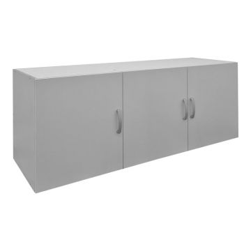 Dulap cu 3 usi, Alvia, Alb, 51x150x60 cm