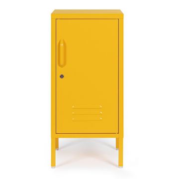 Dulap galben din metal cu încuietoare 35x76x40 cm Cambridge – Yes Everyday