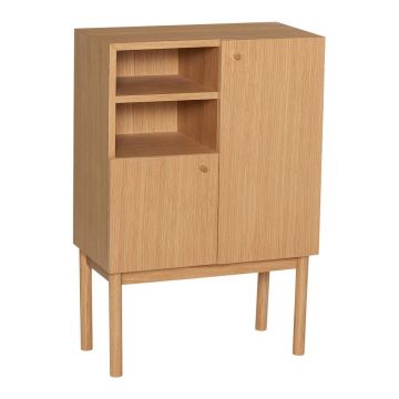Dulap în culoare naturală cu aspect de lemn de stejar 60x90x34 cm Nobby – Hübsch