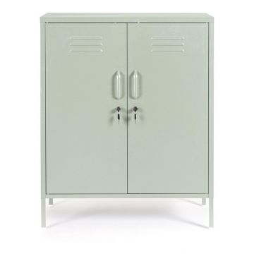 Dulap verde salvie din metal cu încuietoare 80x101,5x40 cm Cambridge – Yes Everyday
