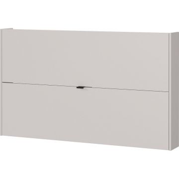 Pantofar crem cu deschidere înclinată/suspendat cu aspect de lemn de stejar 140x83x18 cm Ameca – Germania