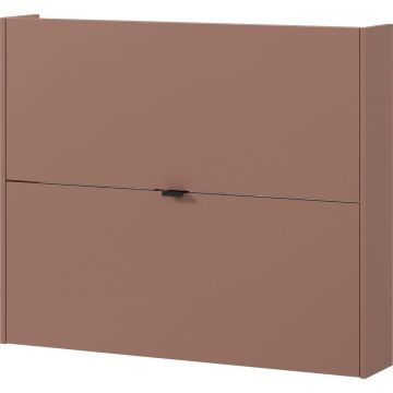 Pantofar maro cu deschidere înclinată/suspendat cu aspect de lemn de stejar 100x83x18 cm Ameca – Germania
