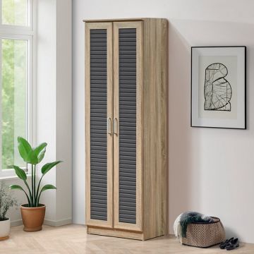 Pantofar Sante Pakketo, sonoma - maro - nuc - alb - antracit, 60x37x183 cm