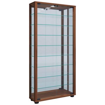 Vitrină Suspendată, culoare lemn de nuc