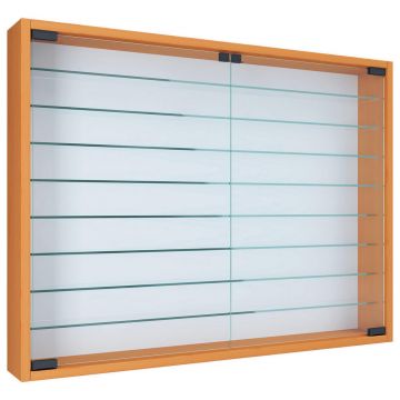 Vitrină Suspendată, culoare lemn fag