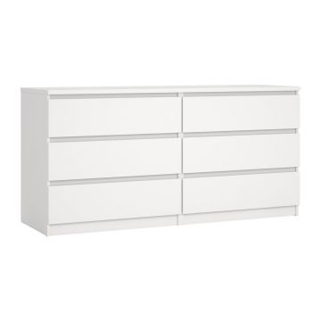 Comodă albă 154x76x50 cm Naia – Tvilum