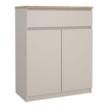 Comodă crem 80x100x40 cm Naia – Tvilum