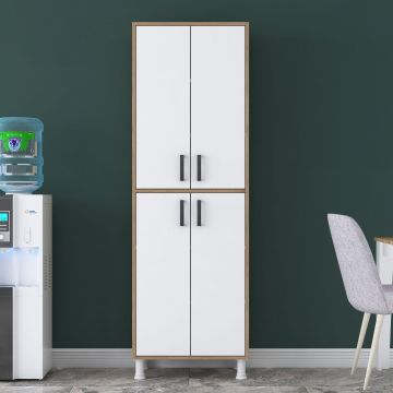 Dulap Bucatarie Cheriff cu 4 usi, Alb - Crem (diverse dimensiuni) - Crem