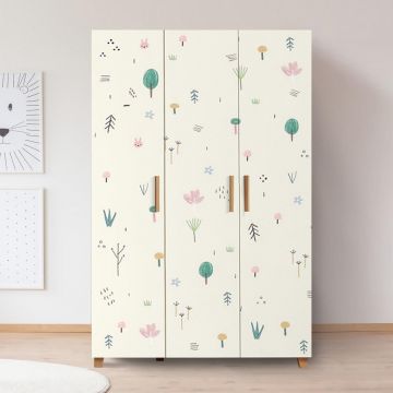 Dulap Haine Hedera 2, Stejar, 189x48x120 cm - Bej