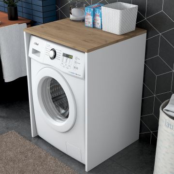 Dulap masina de spalat Erdem, Nuc, 65x92x60 cm - Nuc