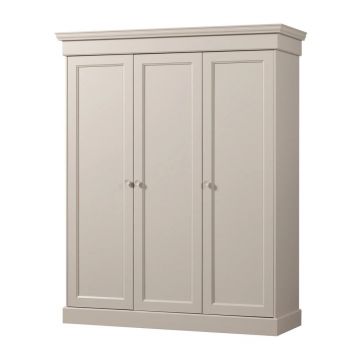 Șifonier grej din lemn de pin 171x212x63 cm Olivia – WOOOD
