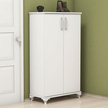 Pantofar Sumer, Alb, 72x120x33 cm - Alb