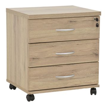 Rollbox cu rotile Anze, Natural, 48x38x53 cm - Natur