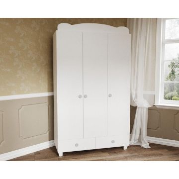 Sifonier Copii Pearl, Alb, 44x203x120 cm - Alb