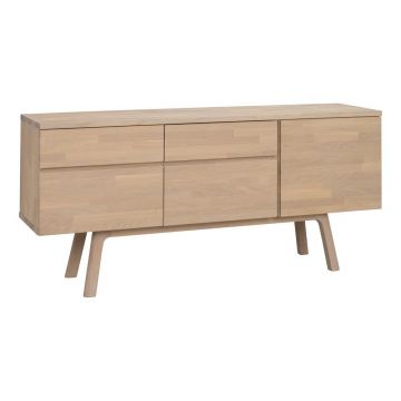 Comodă în culoare naturală deschisă din lemn de stejar 170x77x42 cm Cleardale – Rowico