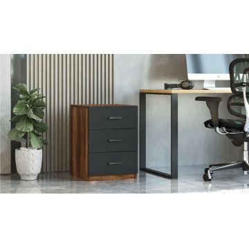 Corp mobil Vo3-Ba, Nuc - Antracit, 45x47x62 cm - Nuc - Antracit