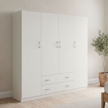 Dulap, Alvia, Alb, 51x200x180 cm