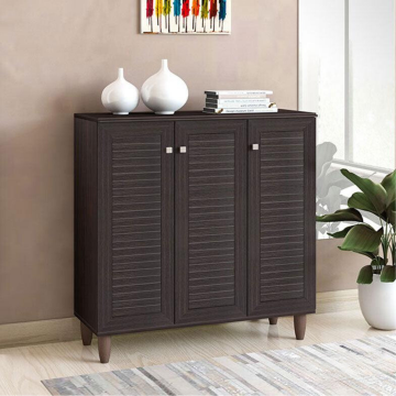 Dulap de pantofi SANTΟ, 16-20 perechi, Diverse culori, 89x34x91 cm - Negru
