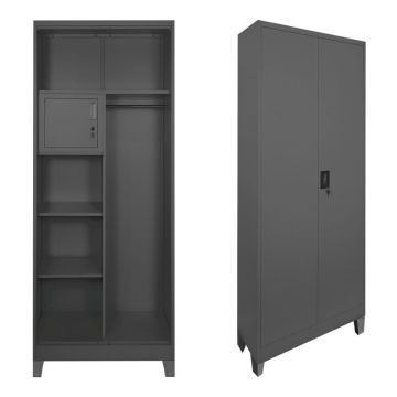Dulap din metal, compartimentat,, Zogi, Pako, Antracit 70x40x190 cm