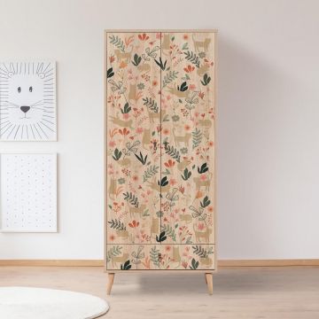 Dulap Haine City Gardrop Cat 1, Multicolor, 80x45x190 cm - Multicolor
