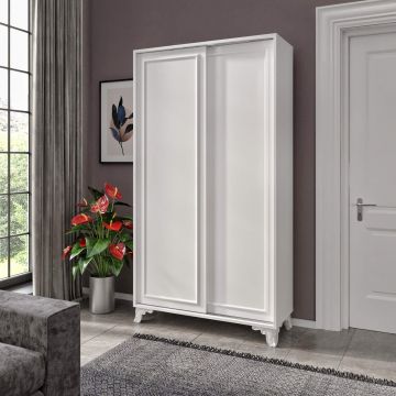 Dulap Haine Juno, Alb, 40x194x104 cm - Alb