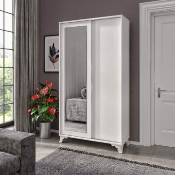 Dulap Haine Venus, Alb, 40x194x104 cm - Alb