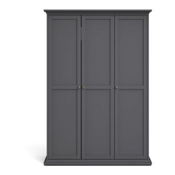 Șifonier gri 139x201 cm Paris – Tvilum