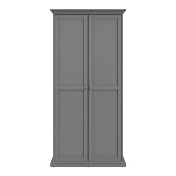 Șifonier gri 96x201 cm Paris – Tvilum