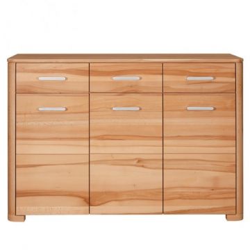 Bufet Cu 3 Usi Si 3 Sertare Atrio Fag Natur , 130 Cm